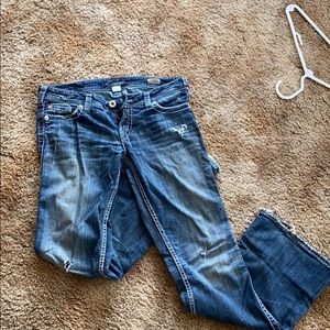 Comfy silver jeans. Perfect for casual activities